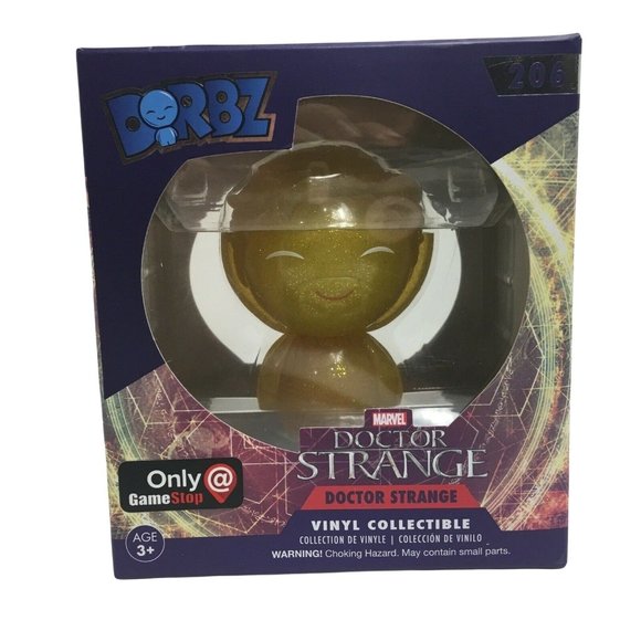 Funko Dorbz Doctor Strange 206 Marvel GameStop Exclusive Gold Sparkles Vinyl New - Picture 1 of 12